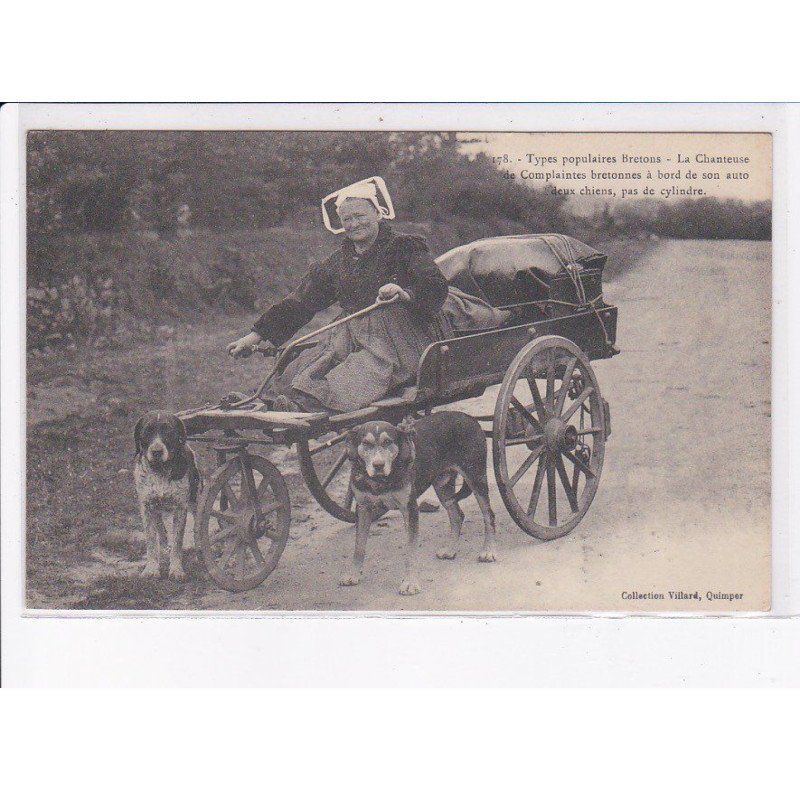 CÔTE D'ARMOR: voiture à chien, la chanteuse de complaintes bretonnes - très bon état
