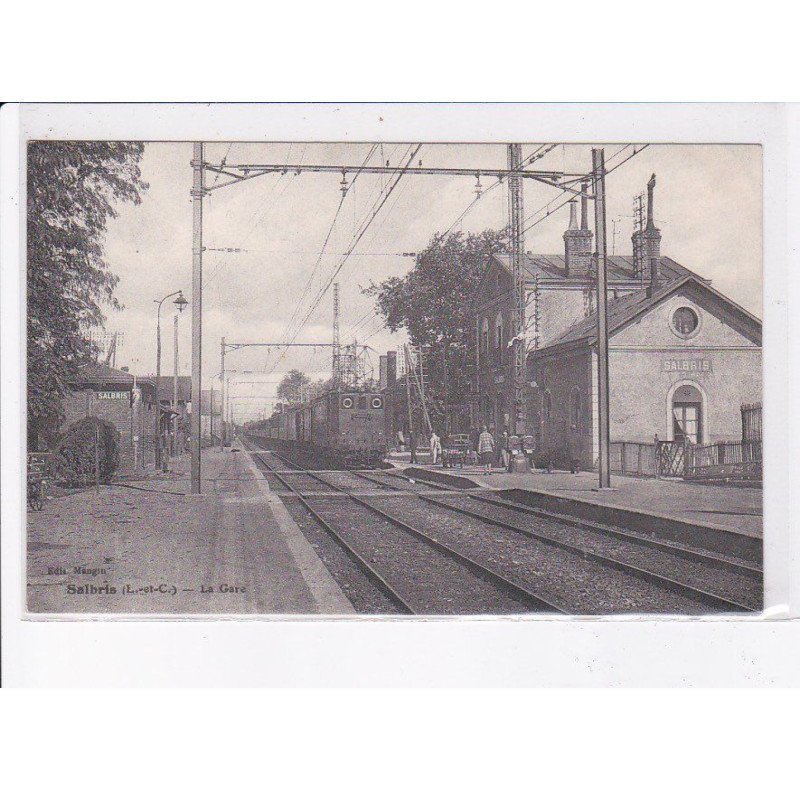 SALBRIS: la gare, le train - très bon état