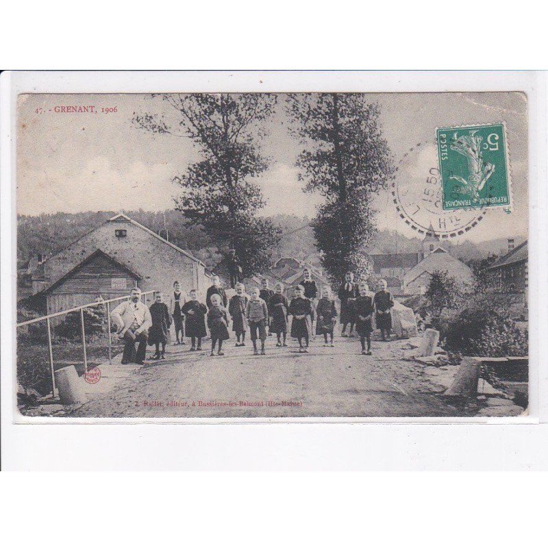 GRENANT: 1906, scène de village, enfants - état