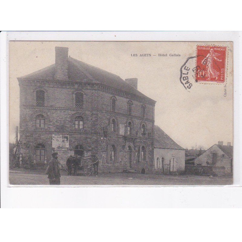 LES AGETS: hôtel gallais - très bon état
