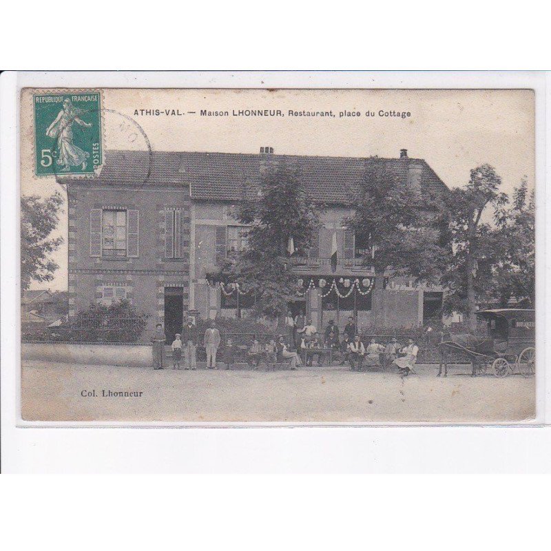 ATHIS-VAL: maison lhonneur, restaurant, place du cottage - très bon état