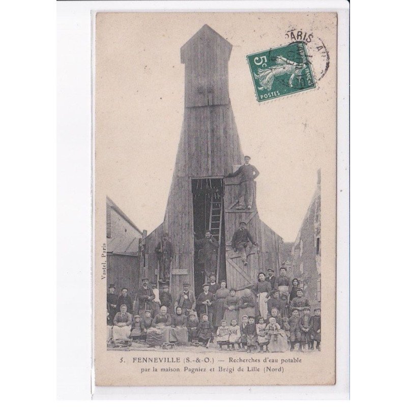 FENNEVILLE: recherches d'eau potable par la maison pagniez et brégi de lille - très bon état