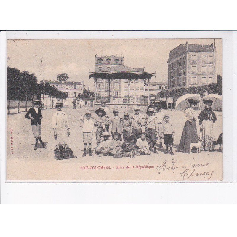 BOIS-COLOMBES: place de la république - très bon état