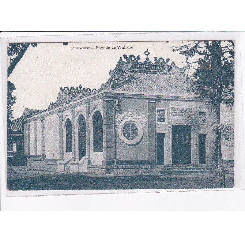 VIETNAM: COCHINCHINE: pagode de vinh-loi - très bon état
