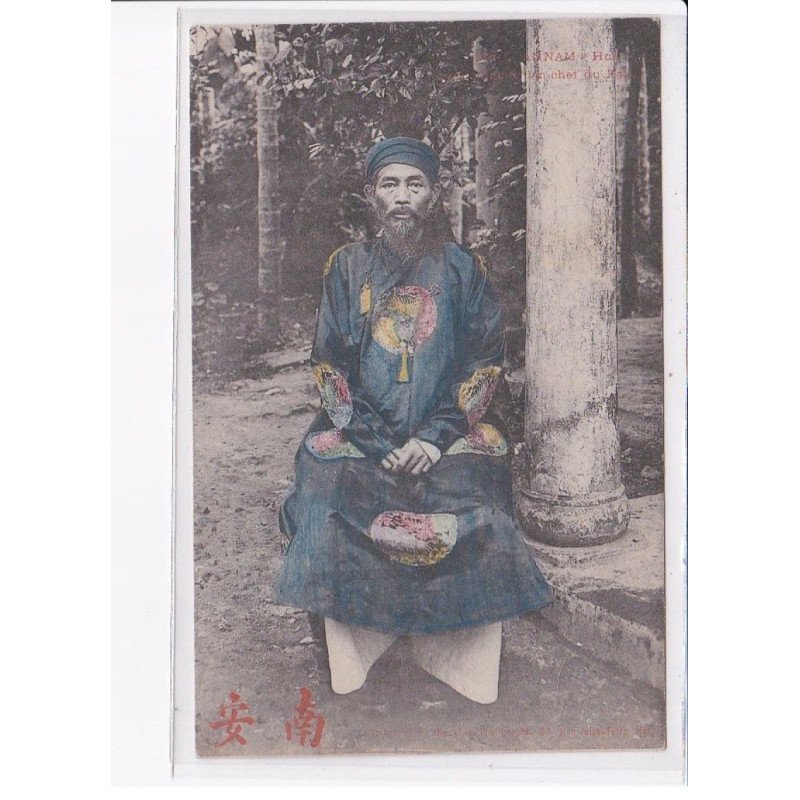VIETNAM: annam-hue, chambelans, chef du palais - très bon état