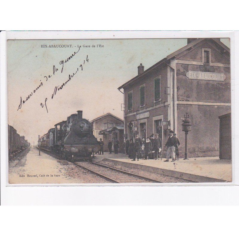 EIX-ABAUCOURT: la gare de l'est, train - état