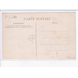 SOISSONS: manoeuvres de 1906, l'arc de triomphe, place de la république - état