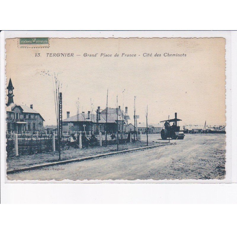 TERGNIER: grand place de france, cité des cheminots - très bon état