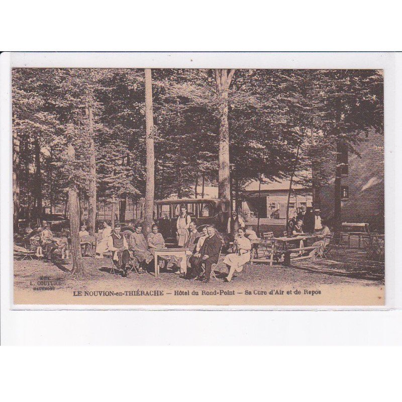 LE NOUVION-en-THIERACHE: hôtel du rond-point, sa cure d'air et de repos - très bon état
