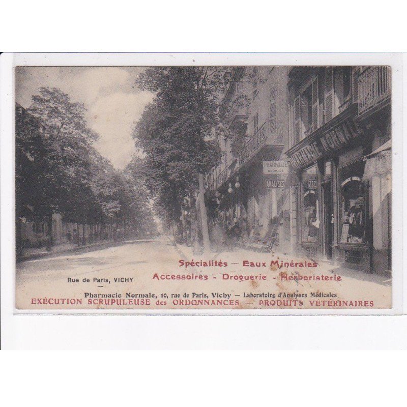 VICHY: rue de paris, pharmacie normale - très bon état