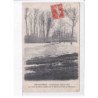 BAR-sur-SEINE: inondation 1910 la route de dijon coupée par le fleuve au pont de villeneuve - très bon état
