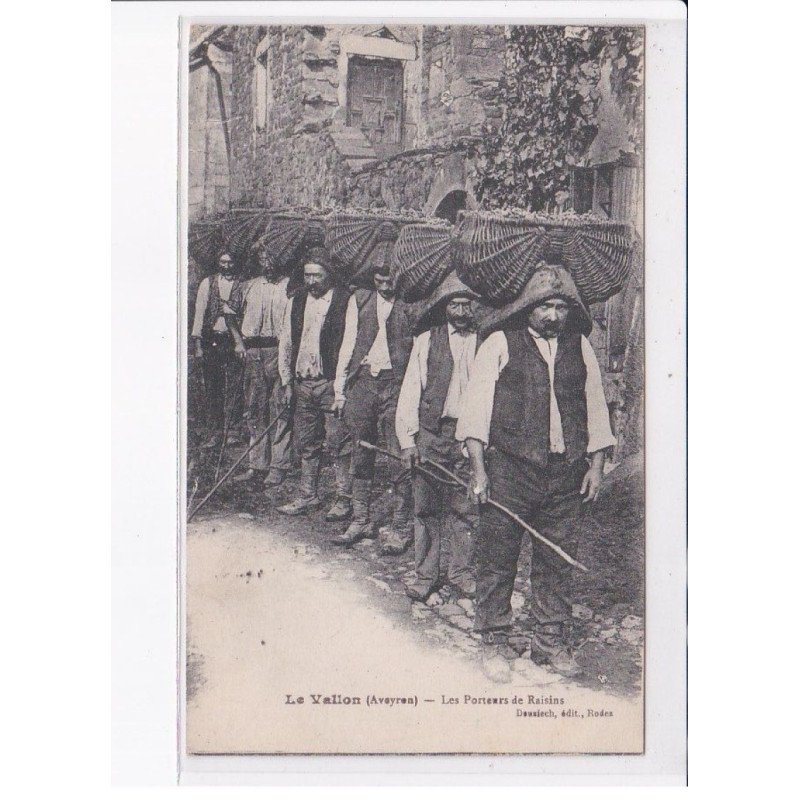 LE VALLON: les porteurs de raisins - très bon état