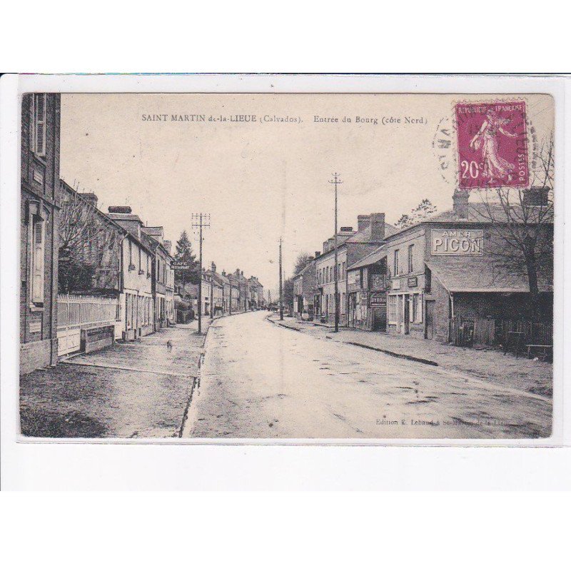 SAINT-MARTIN-de-la-LIEUE: entrée du bourg (côté nord) - très bon état