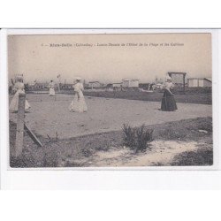 RIVA-BELLA: lawn-tennis de l'hôtel de la plage et les cabines - très bon état