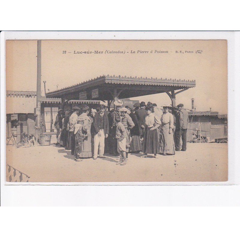 LUC-sur-MER: la pierre à poisson - très bon état