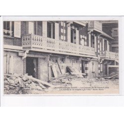 GRANDCAMP-les-BAINS: le cyclone 28 octobre 1909, les débris de la tempête à la villa - très bon état