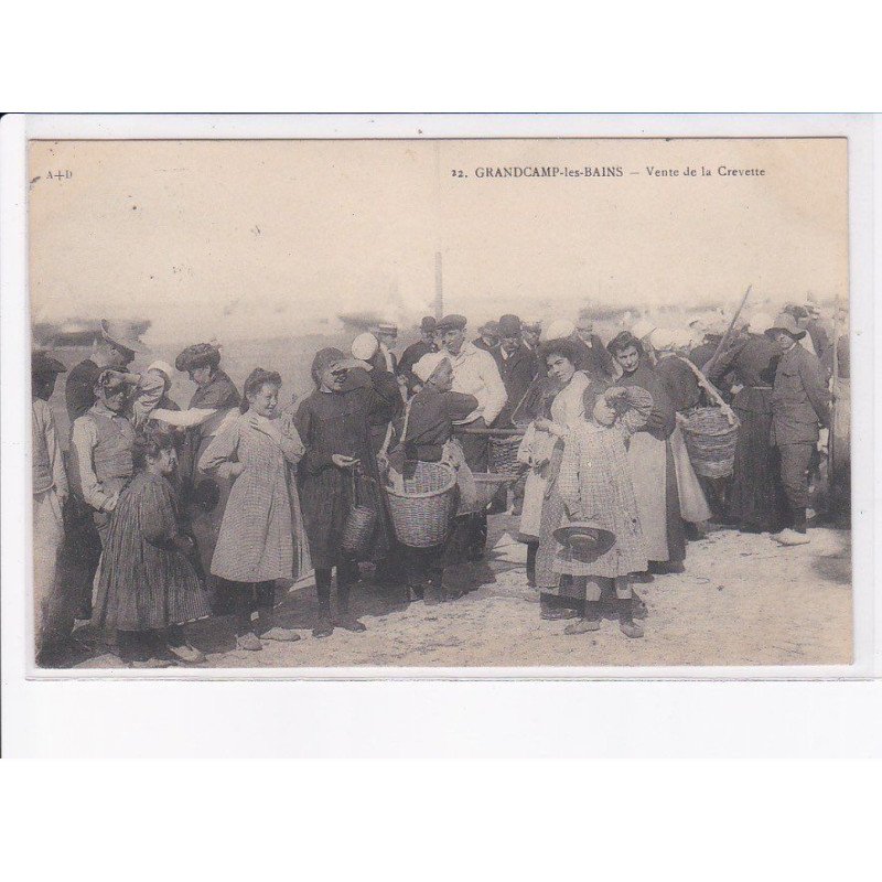 GRANDCAMP-les-BAINS: vente de la crevette - très bon état