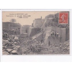 VIRE: carrières de montjoie 1908, exploitation de jules hallais à vire - très bon état