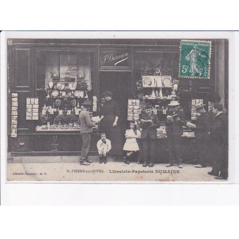 SAINT-PIERRE-sur-DIVES: librairie-papeterie dumaine - état