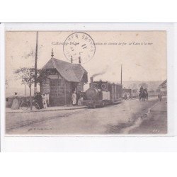 CABOURG: station de chemin de fer, de caen à la mer - état