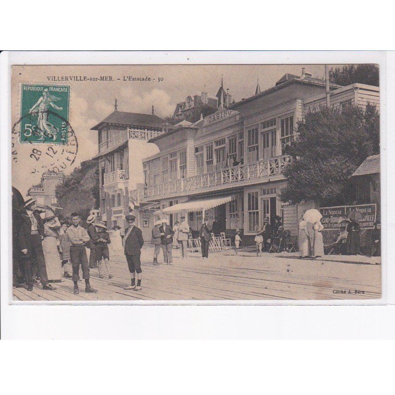 VILLERVILLE-sur-MER: l'estacade - état