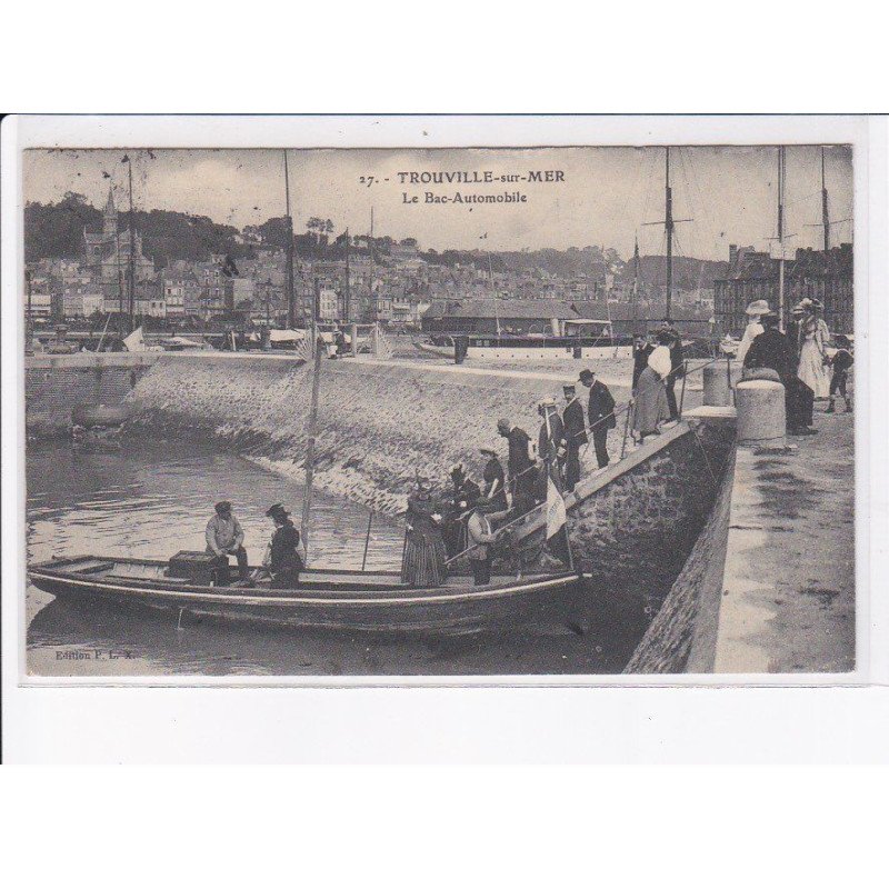 TROUVILLE-sur-MER: le bac-automobile - très bon état