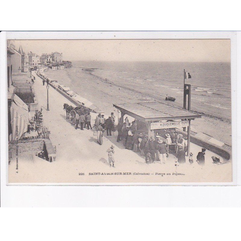 SAINT-AUBIN-sur-MER: pierre au poissou - très bon état