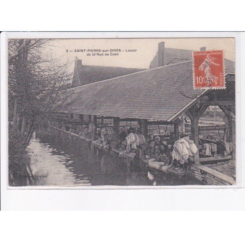 SAINT-PIERRE-sur-DIVES: lavoir de la rue de caen - état