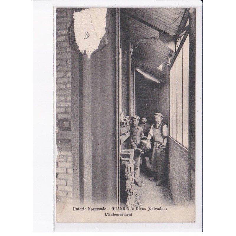 DIVES: poterie normande, grandin, l'enfournement - état