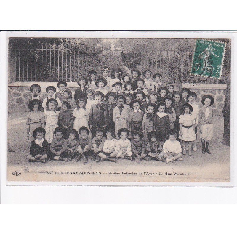 FONTENAY-sous-BOIS: section enfantine de l'avenir du haut-montreuil - très bon état