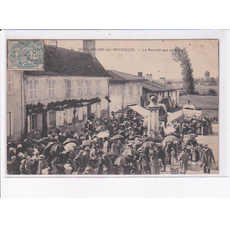 SAINT-JULIEN-sur-REYSSOUZE: le marché aux volailles - état