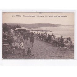 ERQUY: plage de carroual, l'heure du café, grand hôtel des terrasses - très bon état