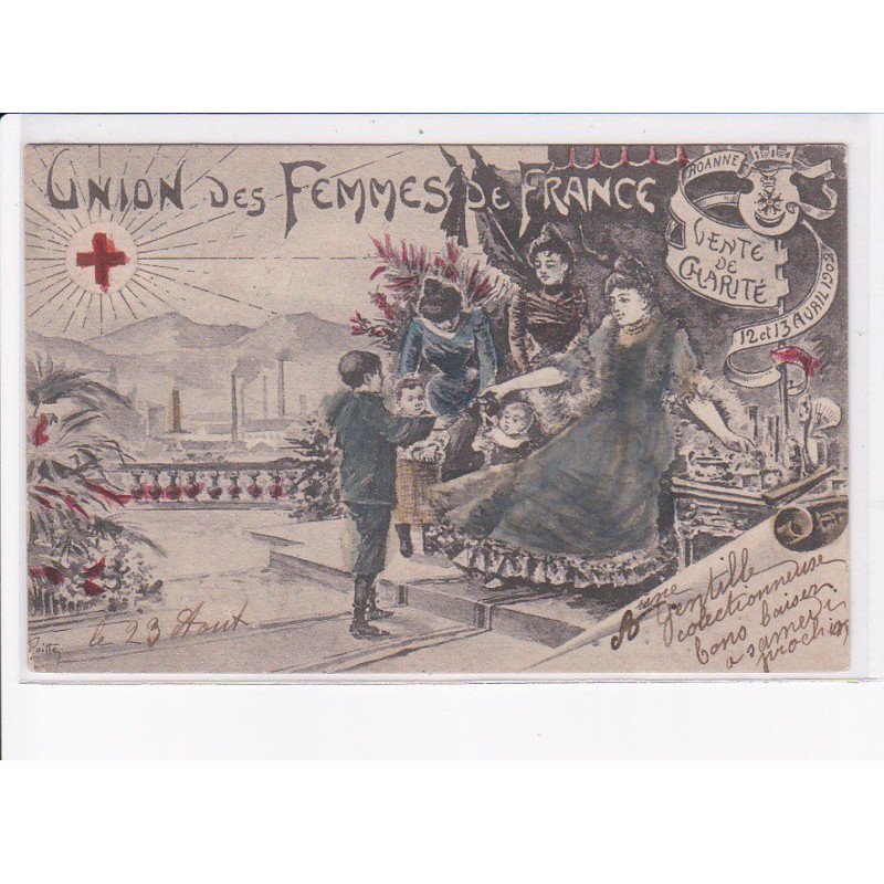 ROANNE: union des femmes de france, vente de charité - état
