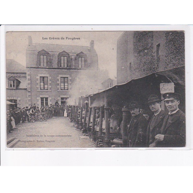FOUGERES: grève de fougères, baudières de la soupe communiste - très bon état