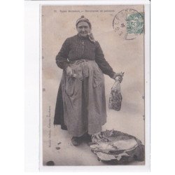 BORDEAUX: types bordelais, marchande de poissons - très bon état