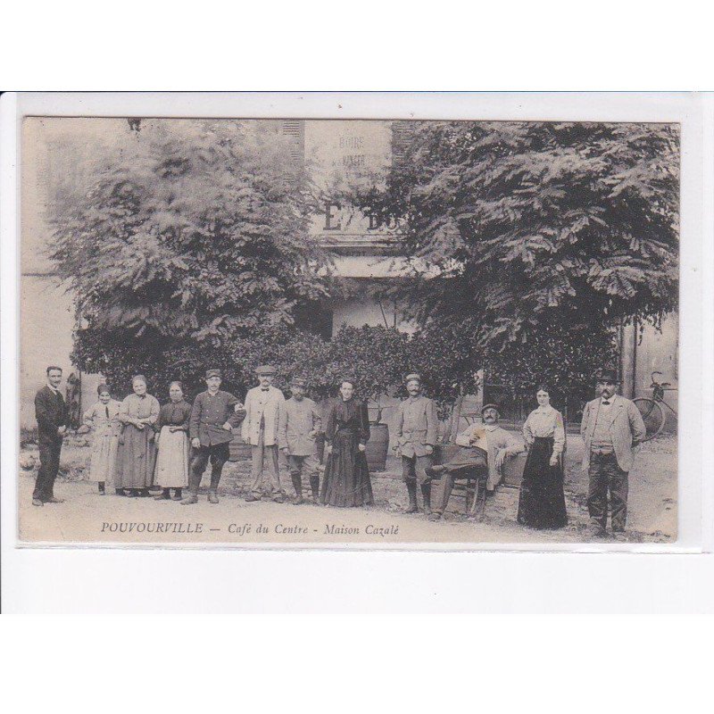 POUVOURILLE: café du centre, maison cazalé - très bon état
