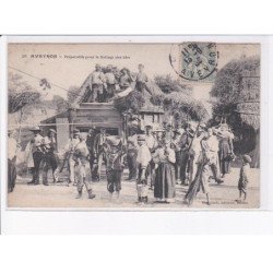 AVEYRON: préparatifs pour le battage des blés - très bon état