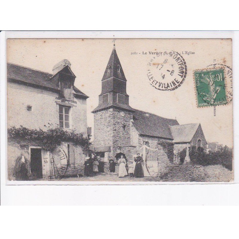 LE VERGER: l'église - très bon état