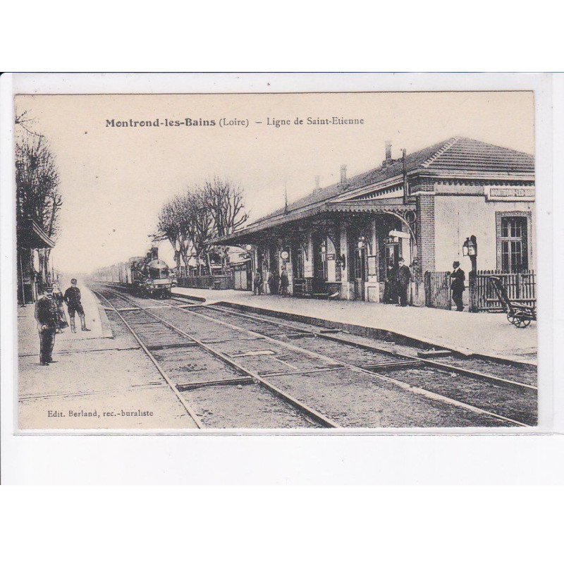 MONTROND-les-BAINS: ligne de saint-etienne, train - très bon état