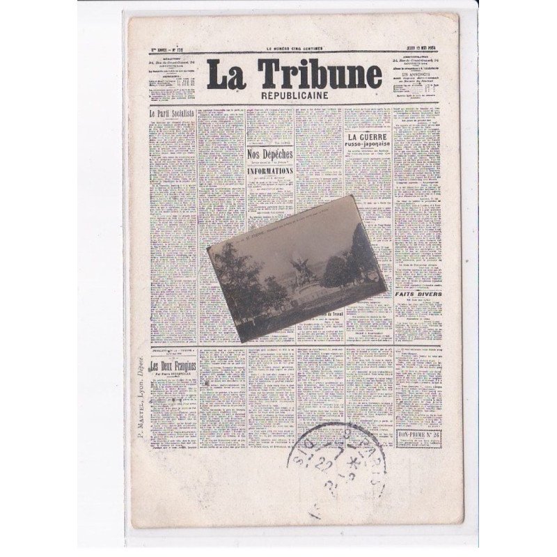 SAINT-ETIENNE: monument des enfants mort, la tribune républicaine, presse - très bon état