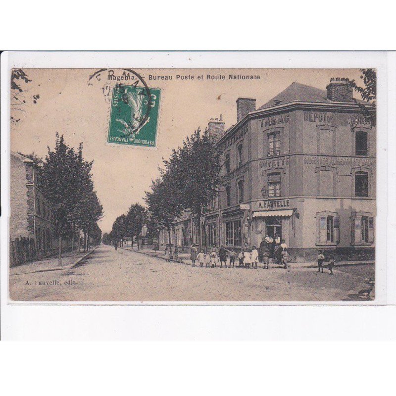 MAGENTA: bureau poste et route nationale, tabac, buvette, A. Fayvelle - très bon état