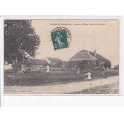 SAINT-VALLIER: sortie du village, route de chalindrey - état