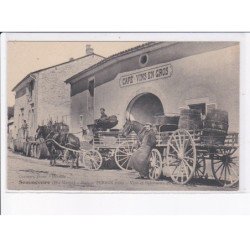 SOMMEVOIRE: maison perrin félix, vins et spiritueux en gros, attelage - très bon état