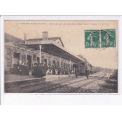 BOURBONNE-les-BAINS: arrivée en gare du train dit des eaux, trajets 5 heures 1/2 de paris - état