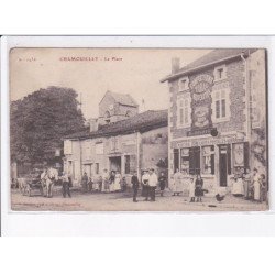 CHAMOUILLY: la place, carte postales-librairie - état