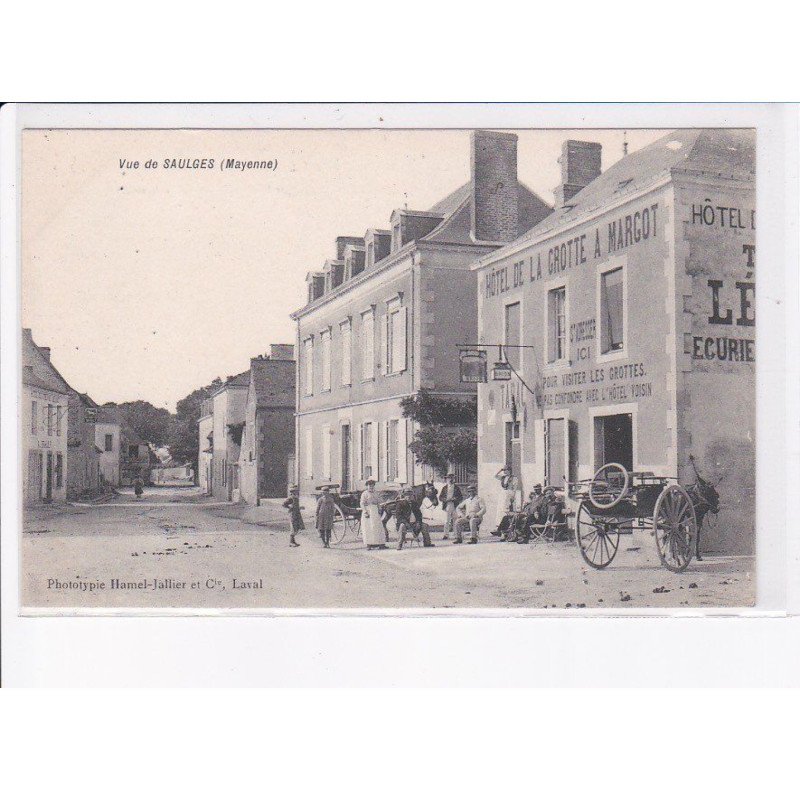 SAULGES: vue de saulges - très bon état