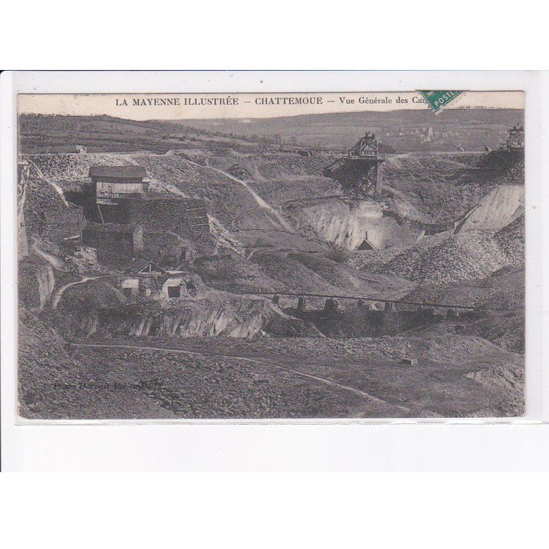 CHATTEMOUX: vue générale des carrière - très bon état