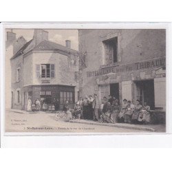SAINT-DYE-sur-LOIRE: entrée de la rue de chambord, hôtel du café - très bon état