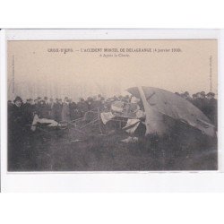 CROIX-D'HINS: l'accident mortel de delagrange 1910, après la chute - très bon état