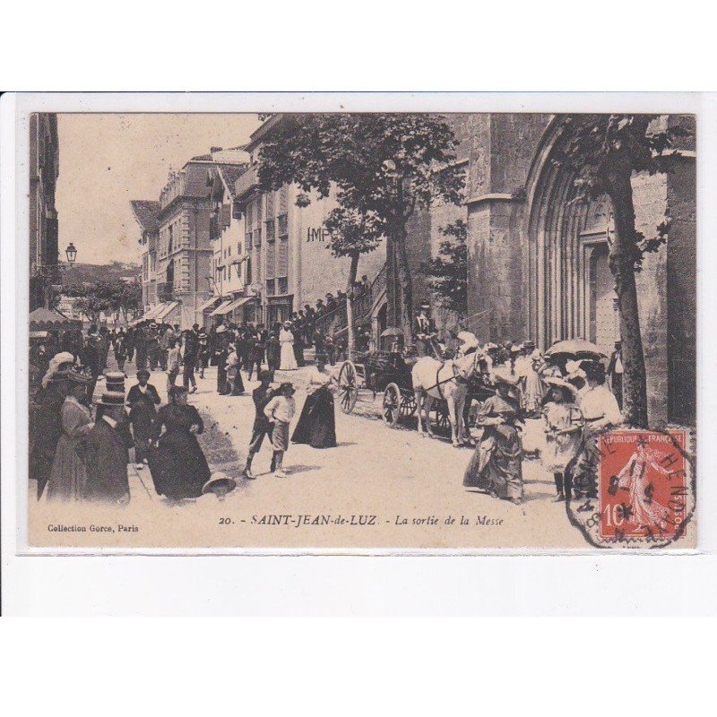 SAINT-JEAN-de-LUZ: la sortie de la messe - très bon état
